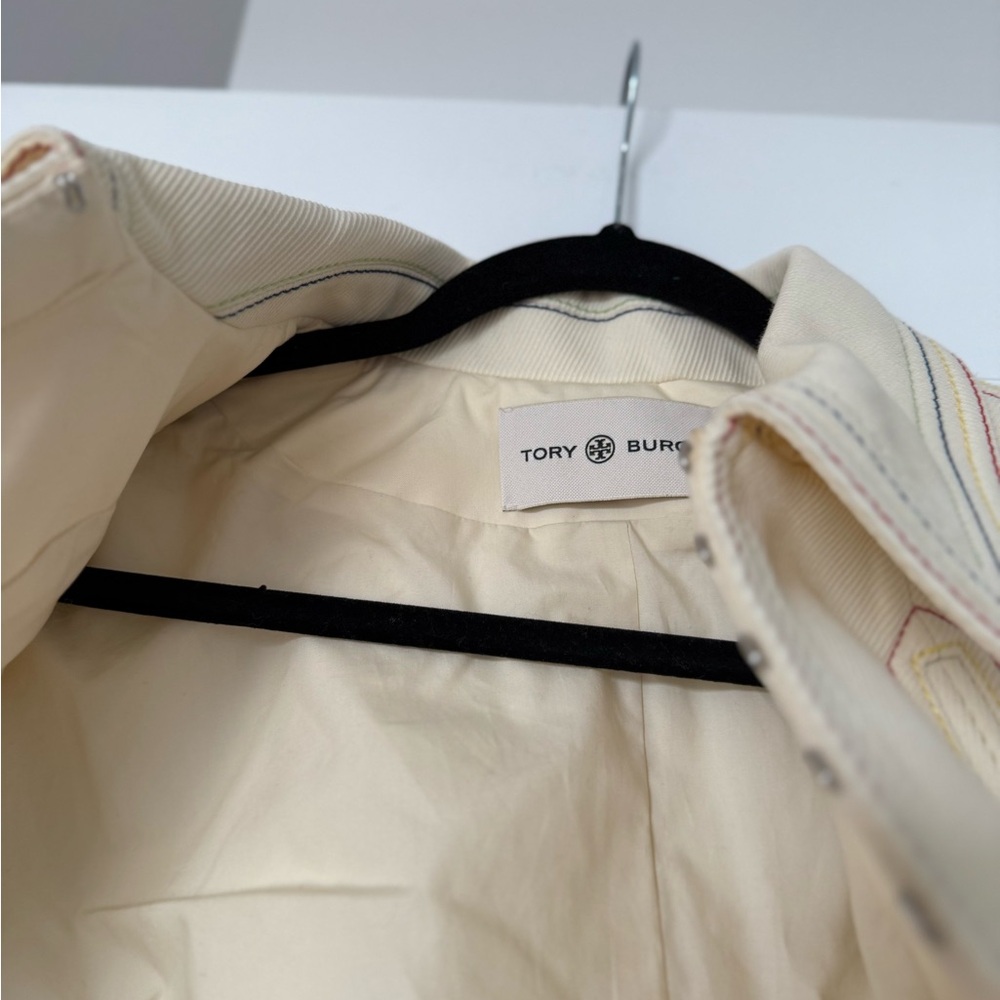 Like new TORY BURCH Cotton Twill Jacket - Neutrals $998 6 - Picture 11 of 16